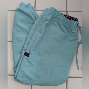 Betsey Johnson Fresh Mint Jogger Scrub Pants